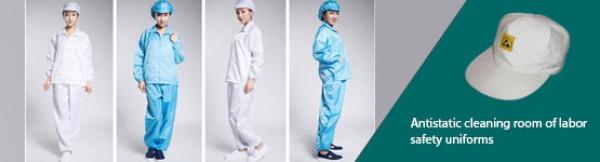 Antistatic cleaning room of labor safety uniforms